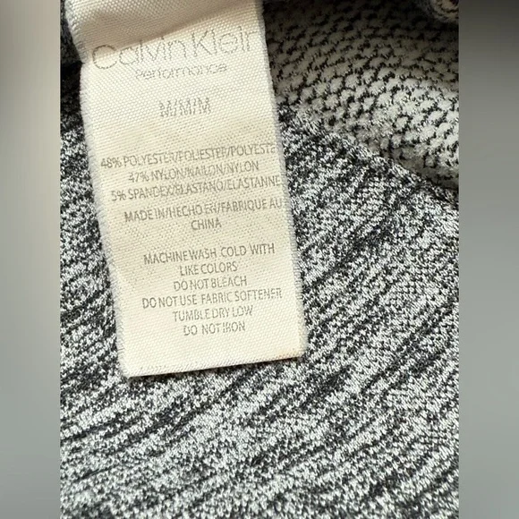 Calvin Klein 2 Performance Sports Bra Pink / Gray Racer Back Sz( M) - Picture 7 of 7